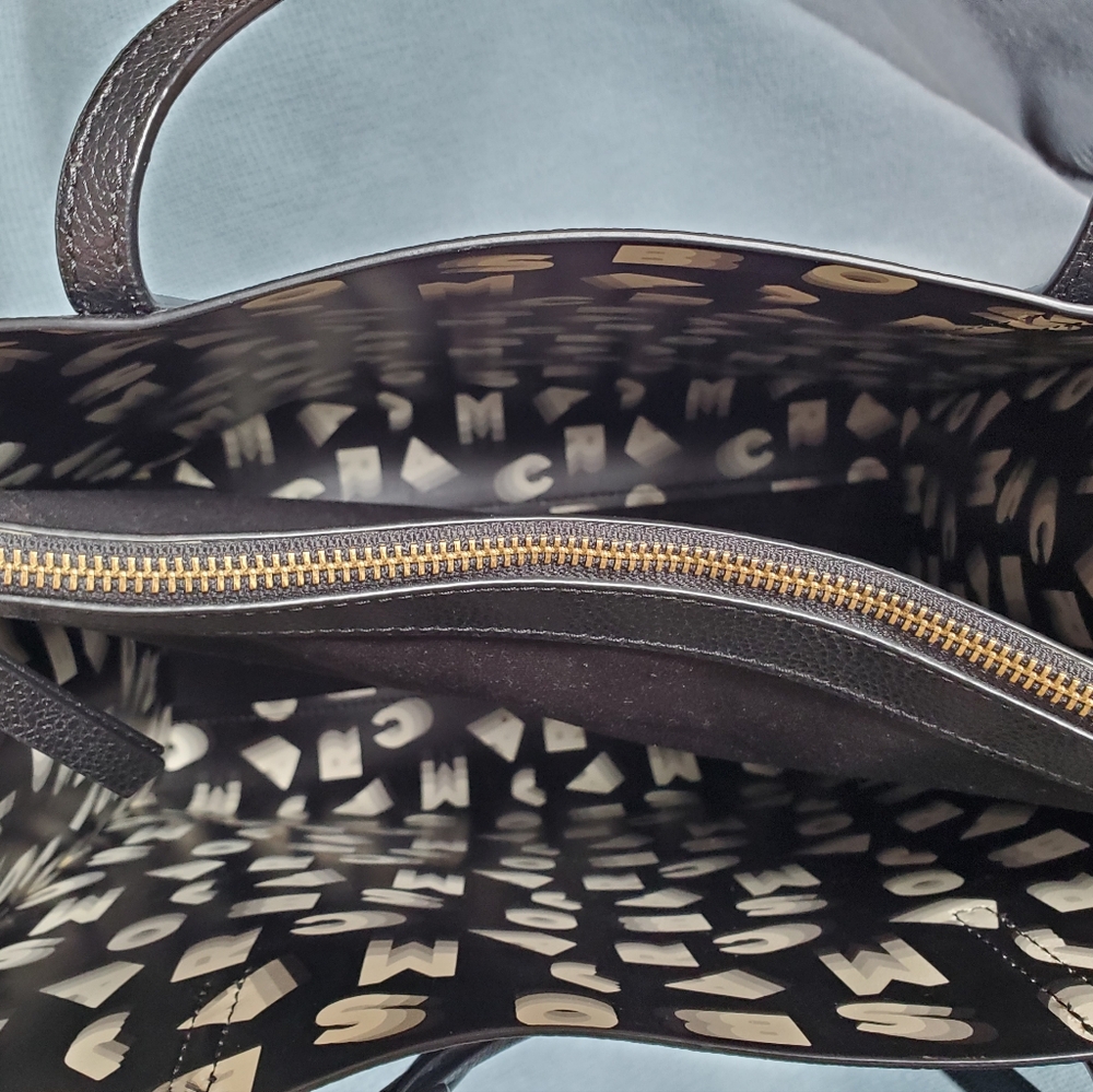 Marc Jacobs Black Leather Tote Sleek Design - Picture 3 of 16